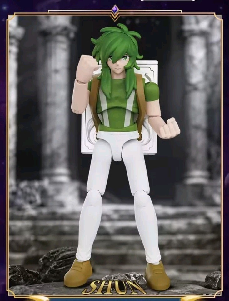 Saint Seiya Series 4 Blokees Shun figure Blind Box Model Kit 4&Prime; tall No Box