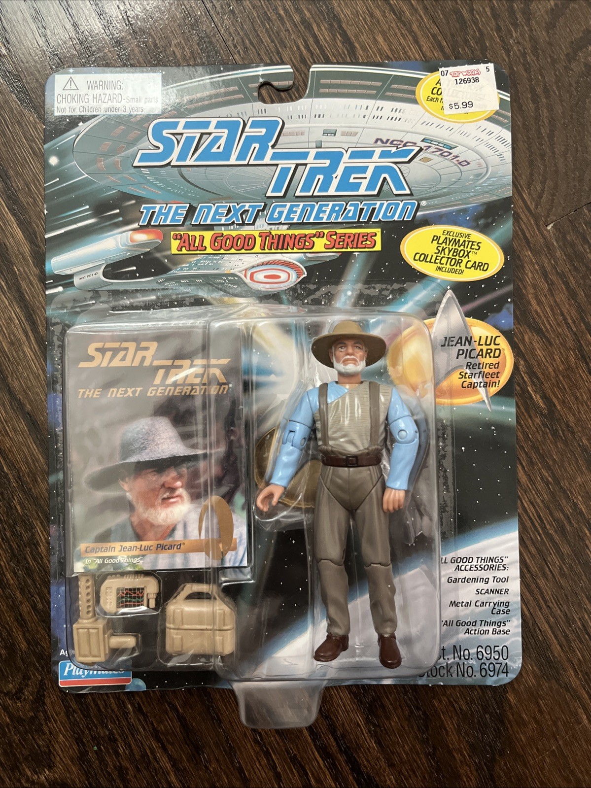 Star Trek The Next Generation Holodeck Series 1995 Lot Of 3 Picard Data Worf MOC