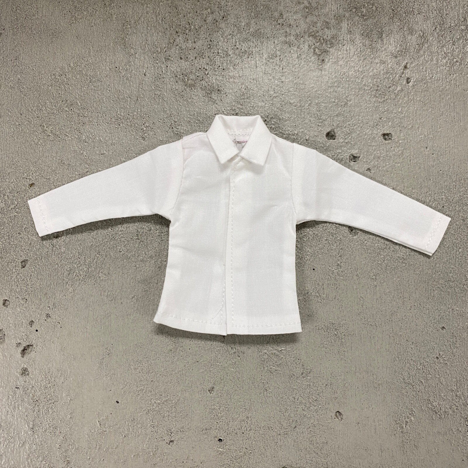 SU-SH-WHT-L: 1/12 white dress shirt for 6&Prime; Vtoys Mezco GWToys muscular body