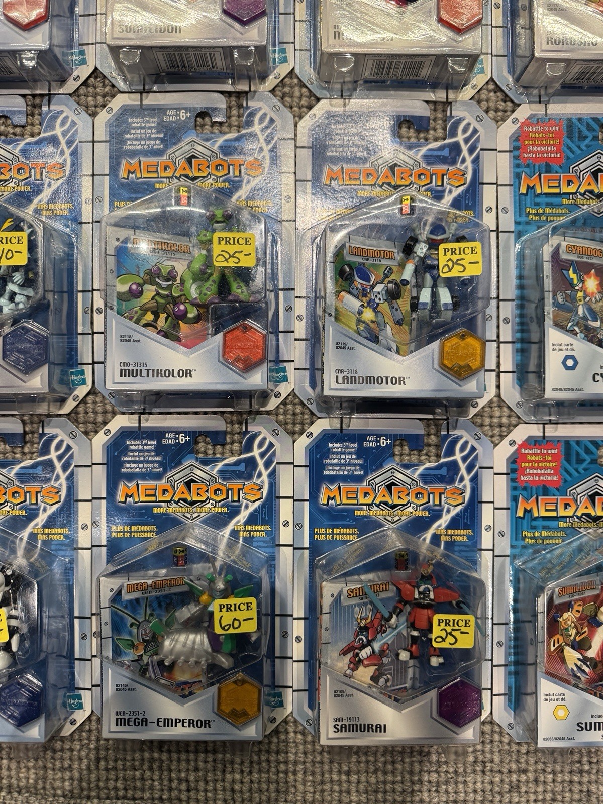16 Single Pack Medabots 2.5” Figures Medarot Hasbro NEW Assorted MOC
