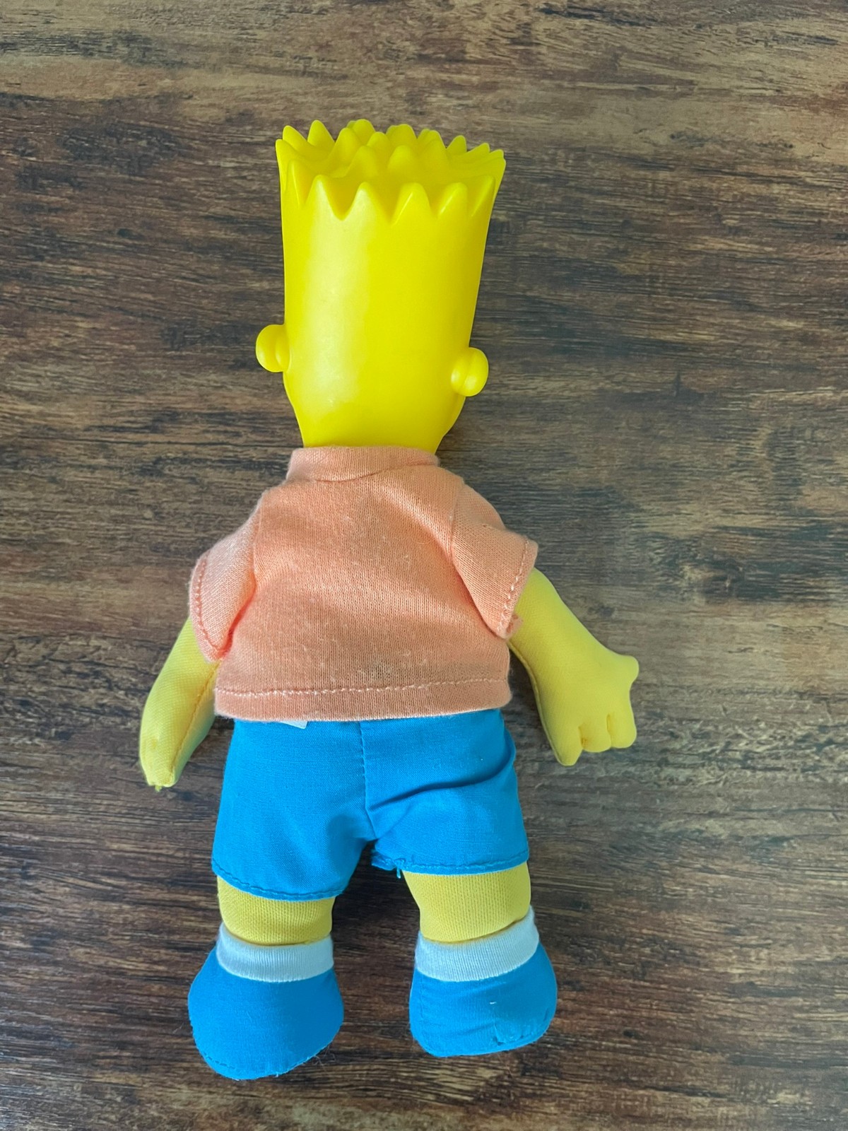 Vtg 1990 The Simpsons Bart Simpson Plush Doll Toy Orange Shirt Burger King Promo