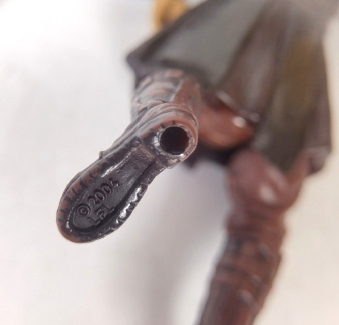STAR WARS 2004-2008 Miniature Action Figures Hasbro Lot of 9 w Assorted Weapons