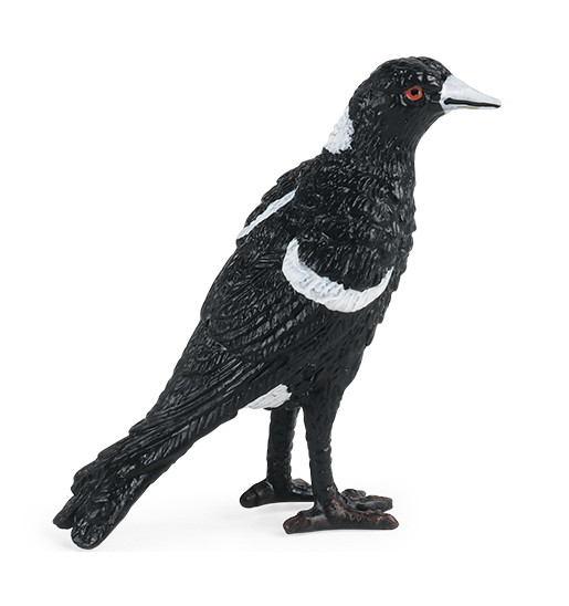 6cm Mini Common Magpie Bird PVC Toy Wild Animal Figure Doll Kids Gift