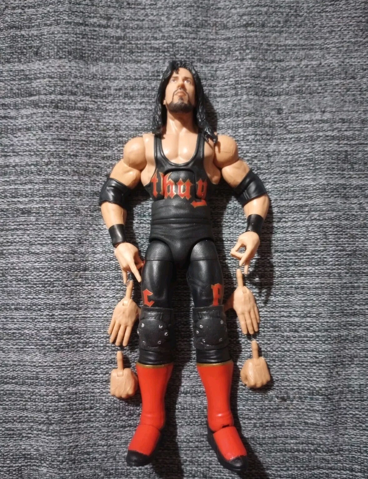 WWE Elite Monday Night War THUG Chase Variant Syxx Figure nWo WCW Nitro Legends