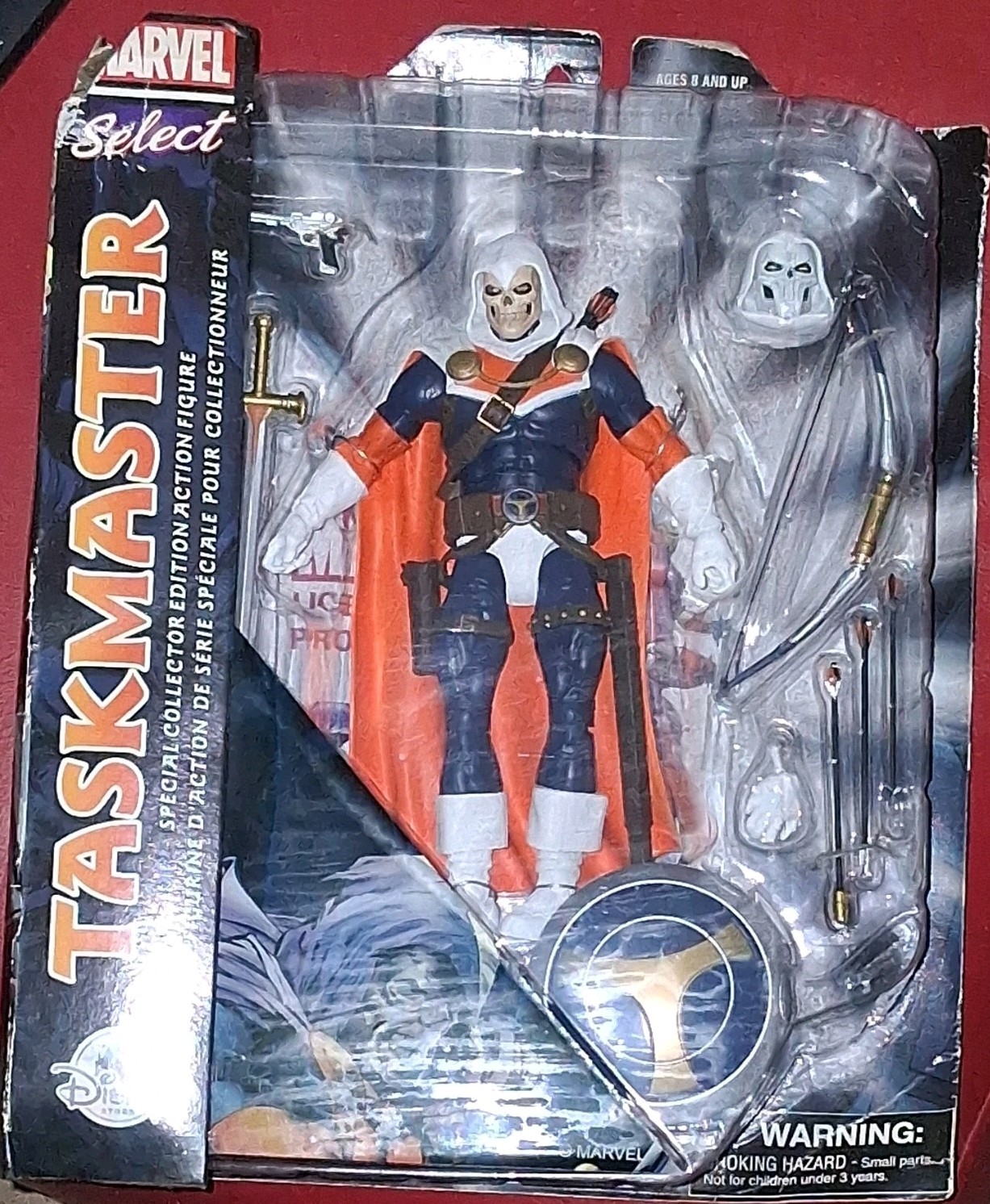 Marvel Select Taskmaster Action Figure Collector&rsquo;s Edition with Shield Sword Bow