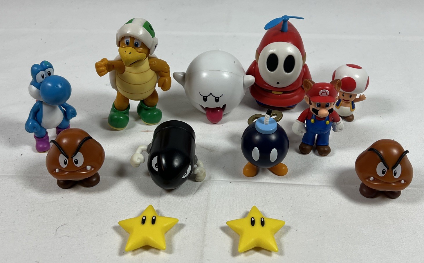 World of Nintendo Jakks Super Mario 4&Prime; Inch figure lot Mario And Others,12 Total