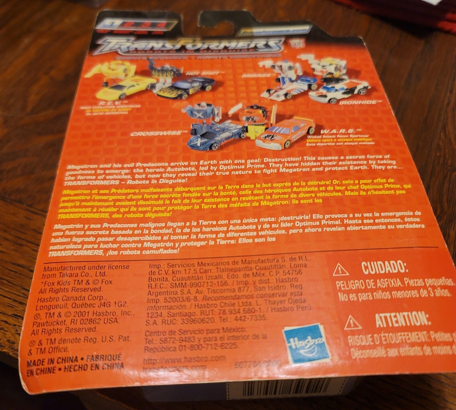 2001 Transformers RID Hot Shot and R.E.V. 2 Pack Figures Sealed