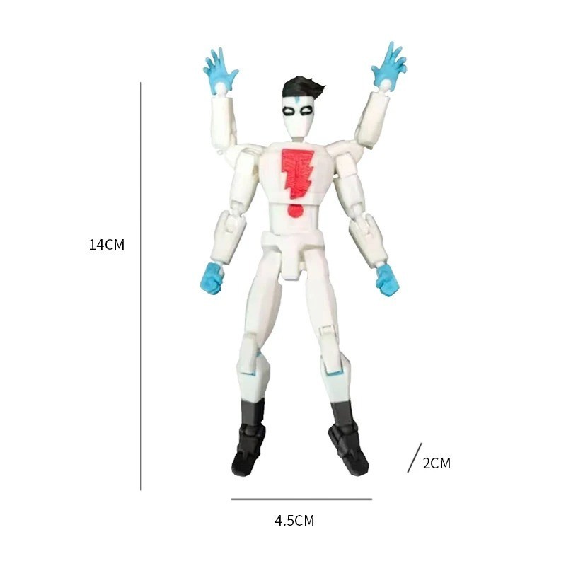 3D Printed Invincible Superhero Action Figures with Articulatable Limbs