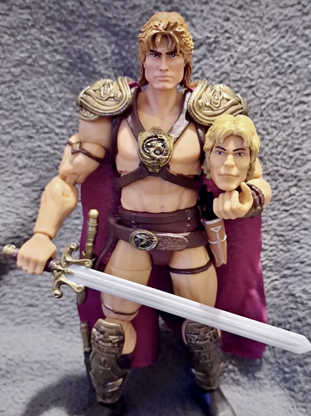 Compatible Motu Classics Custom Dolph Lundgren Heman HEAD ONLY Masterverse