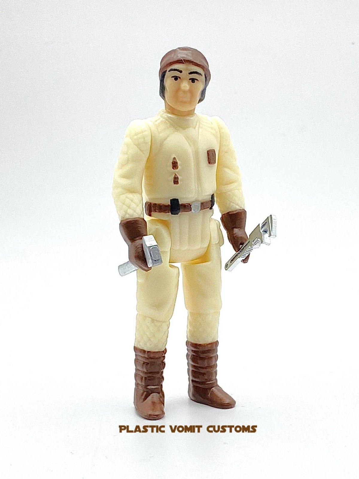 Vintage Kenner Style Custom Star Wars Hoth Mechanic READ DESCRIPTION