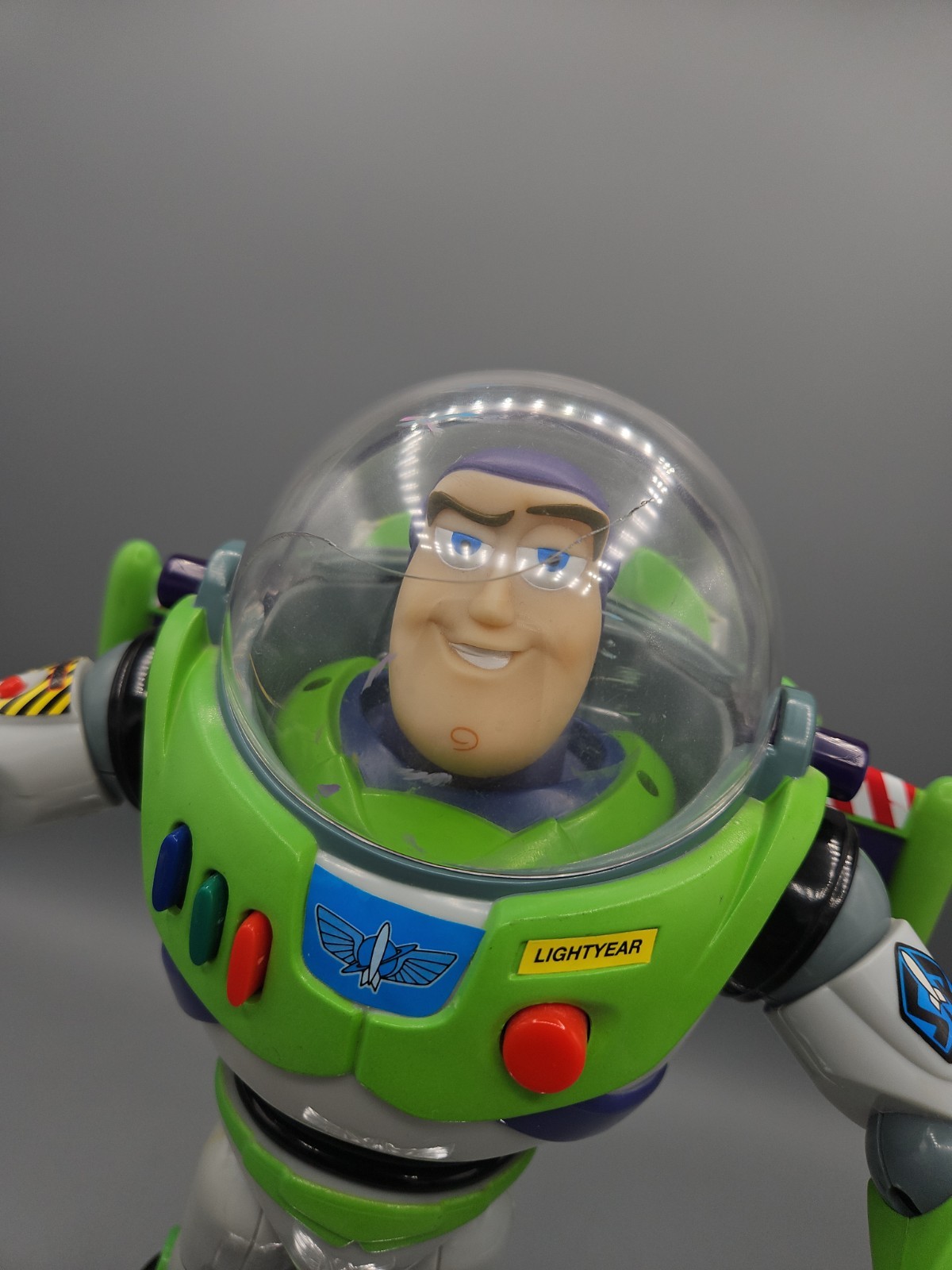 1997 Talking Buzz Lightyear Room Guard edition With Stand/wall Mount READ WORKS