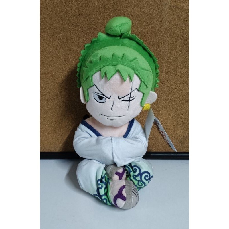 9&Prime; Authentic Toei Animation ONE PIECE ZORO Plush Stuffed Doll Toy Pillow