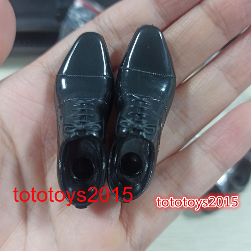 1/6 Men&rsquo;s Leather Shoes Solid Shoes Model For 12&Prime; Male Action Figure Body Toys
