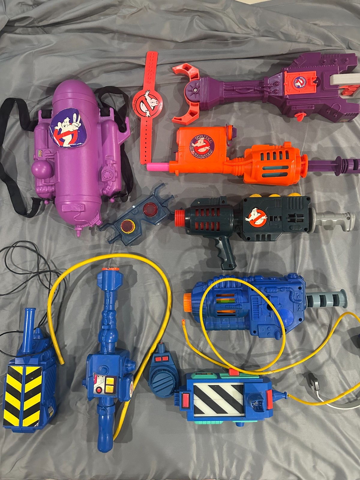 Vintage Kenner Real Ghostbusters Proton Pack & Blaster Role Play Gear Lot