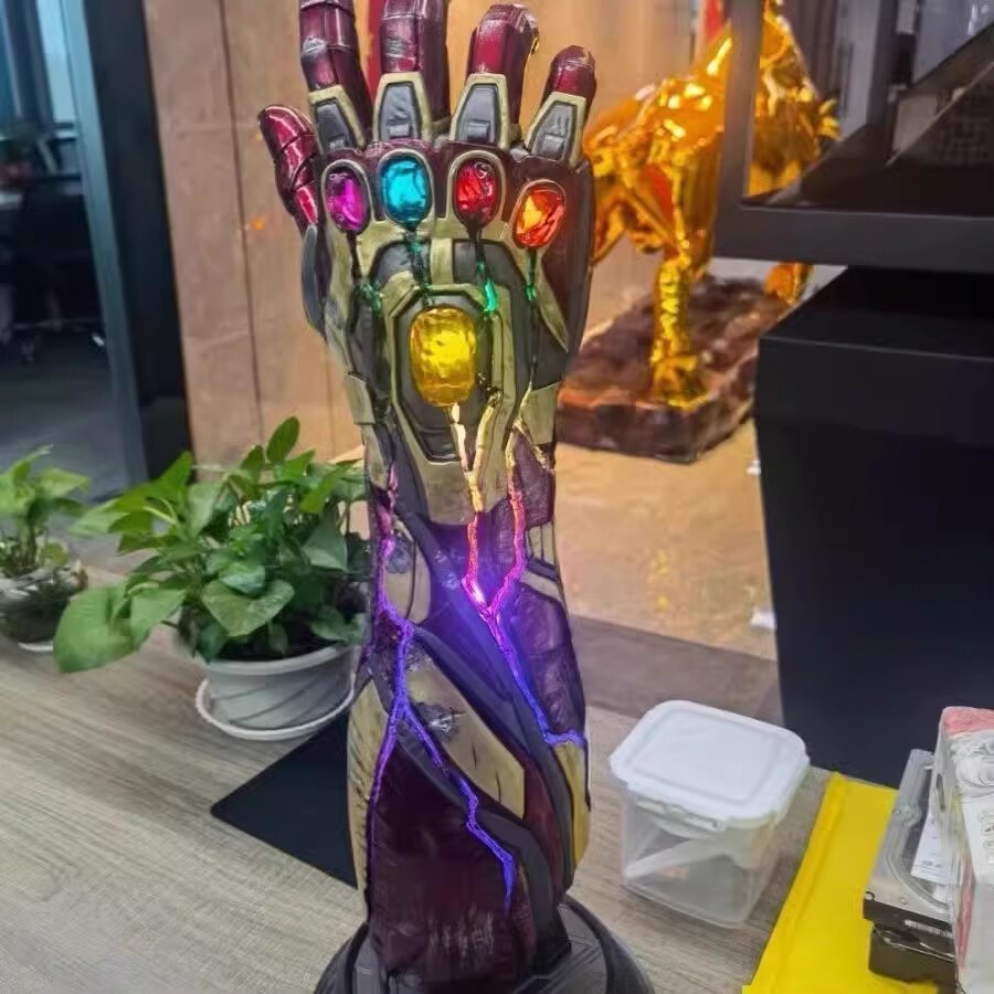 Avengers：Endgame MK85 IronMan Infinity Gauntlet 1:1 Luminous Glove Model Toy New