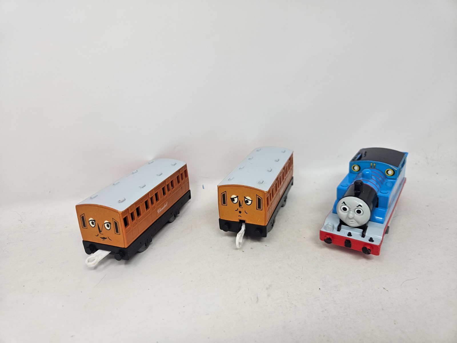 Thomas & Friends Trackmaster Plarail Angry Thomas Annie Clarabel Train Tank VGUC