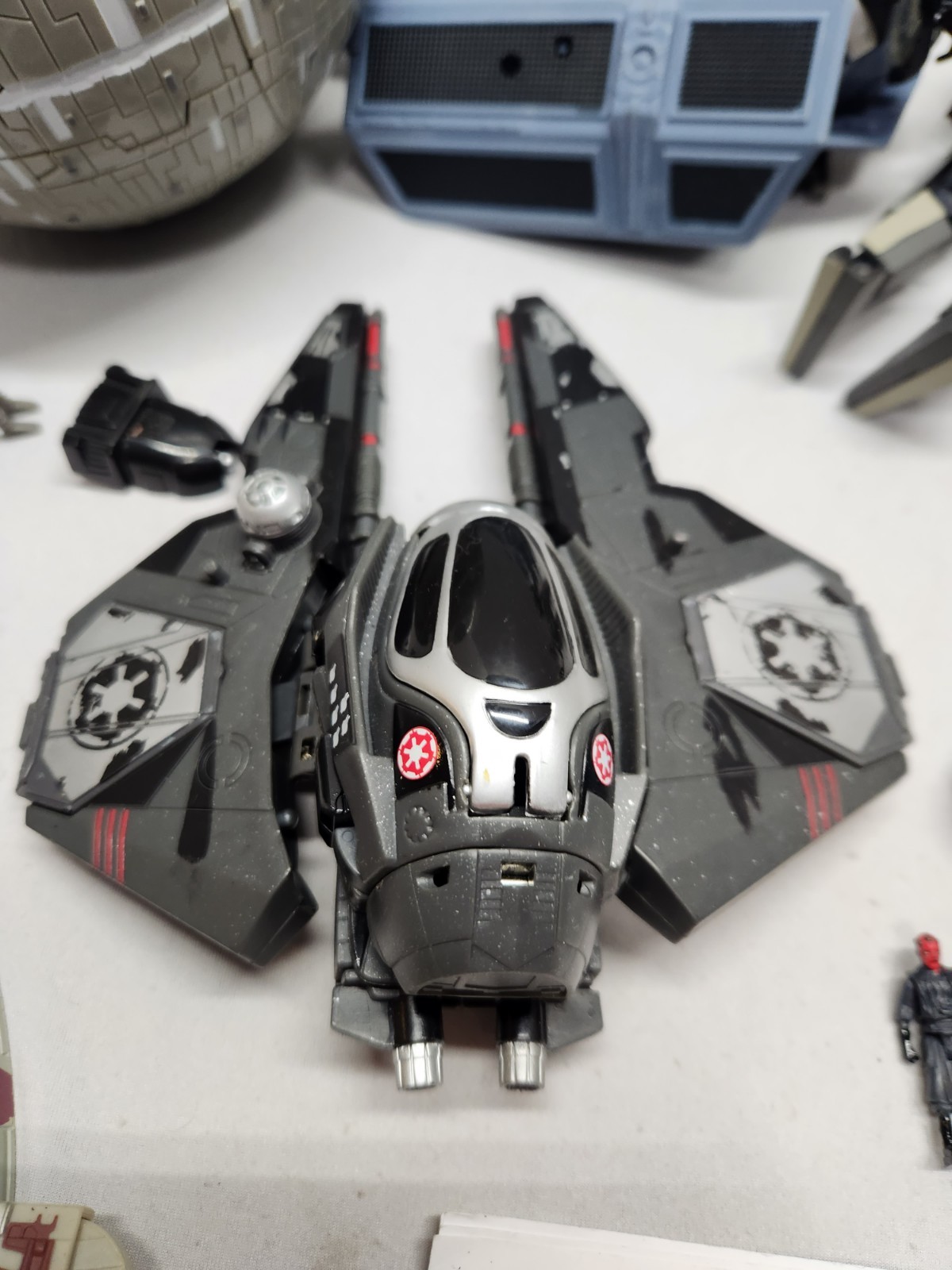 Hasbro Star Wars Transformers Lot Darth Vader Death Star General Grievous Slave