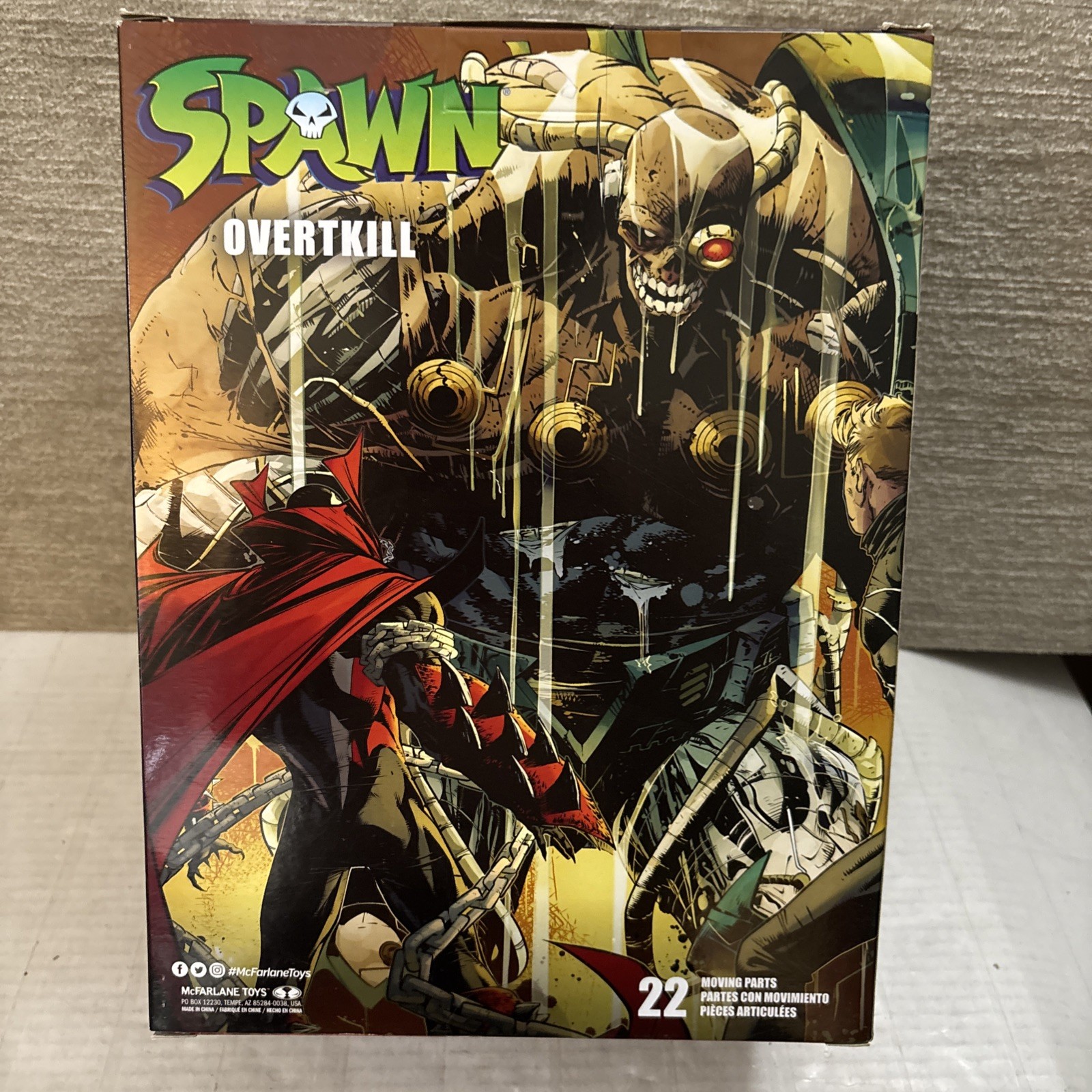 SPAWN MEGAFIG OVERTKILL Toy Figure TMP TOYS MCFARLANE&rsquo;S TOYS NEW IN BOX