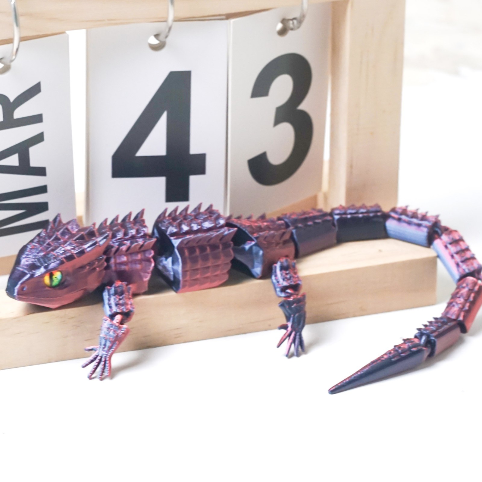10.63inch 3D Printed Lizard Model,Articulated Animals figure,Toys Home Decor