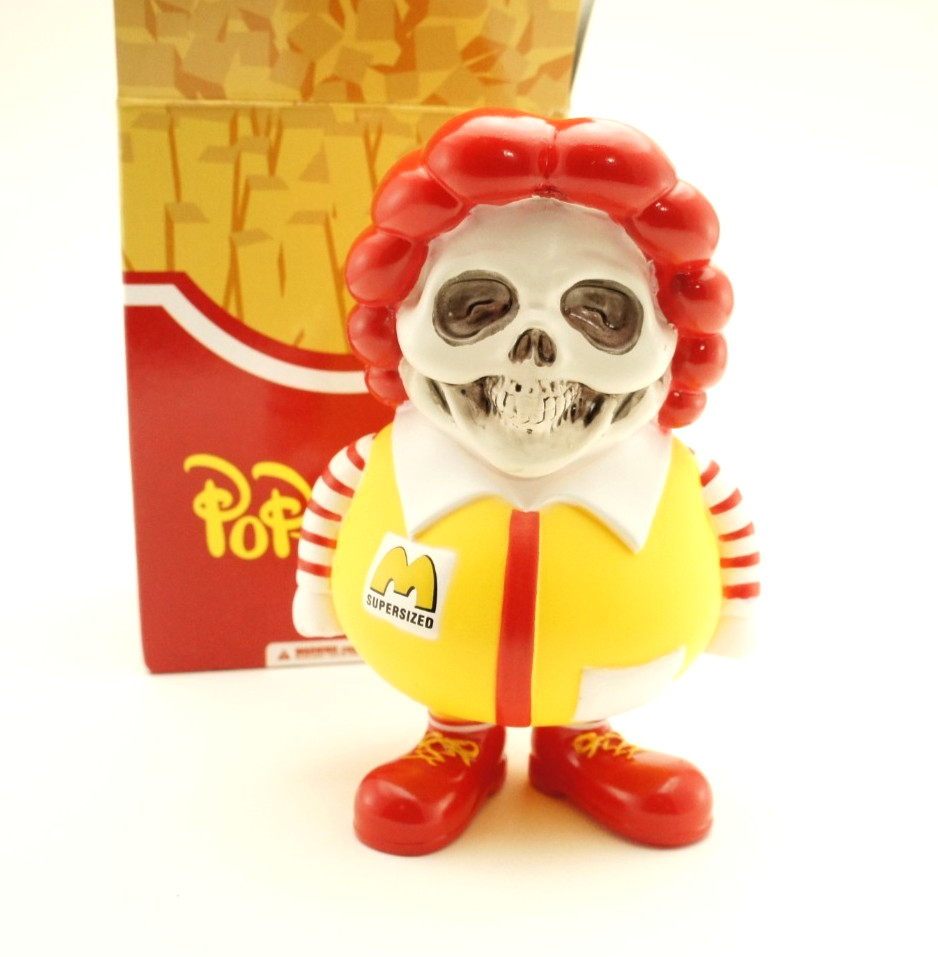 Ron English Popaganda X Secret Base Mc Supersized Skull 4&Prime; Vinyl Minis Mindstyle