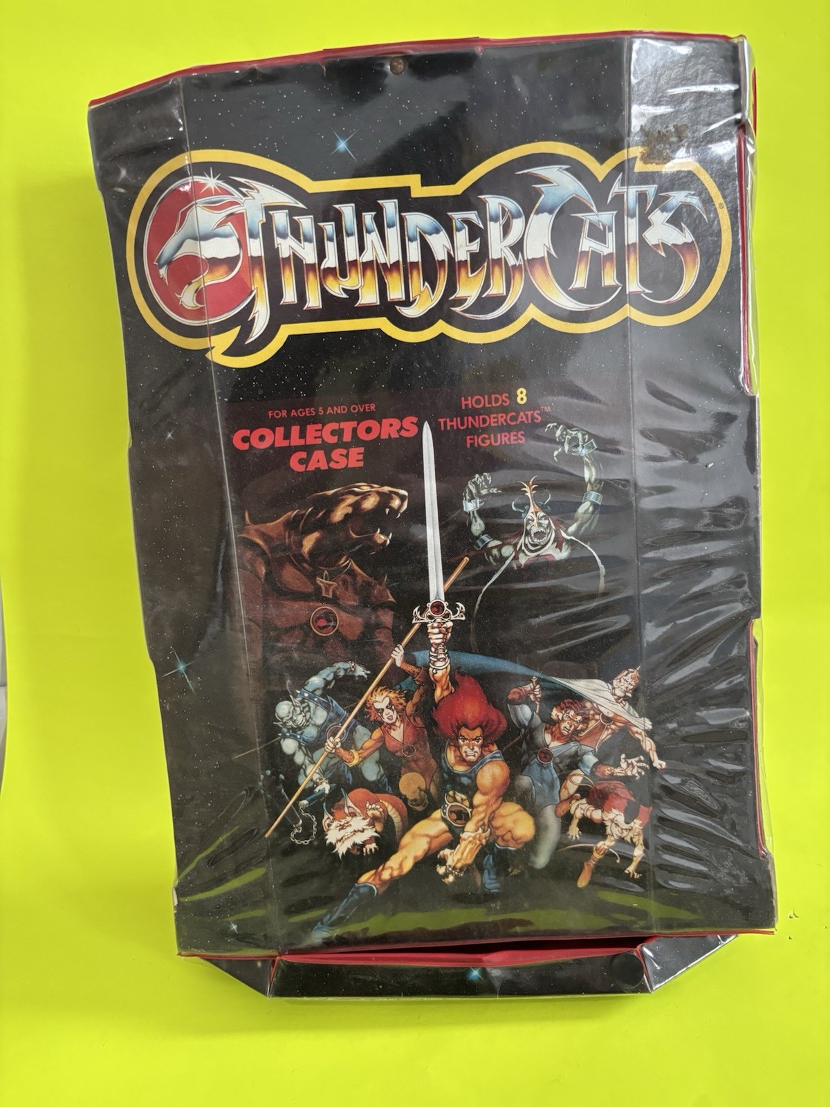 VTG Thundercats Collector&rsquo;s Case 1986 Tara Toy Figure Storage RARE VINYL Display