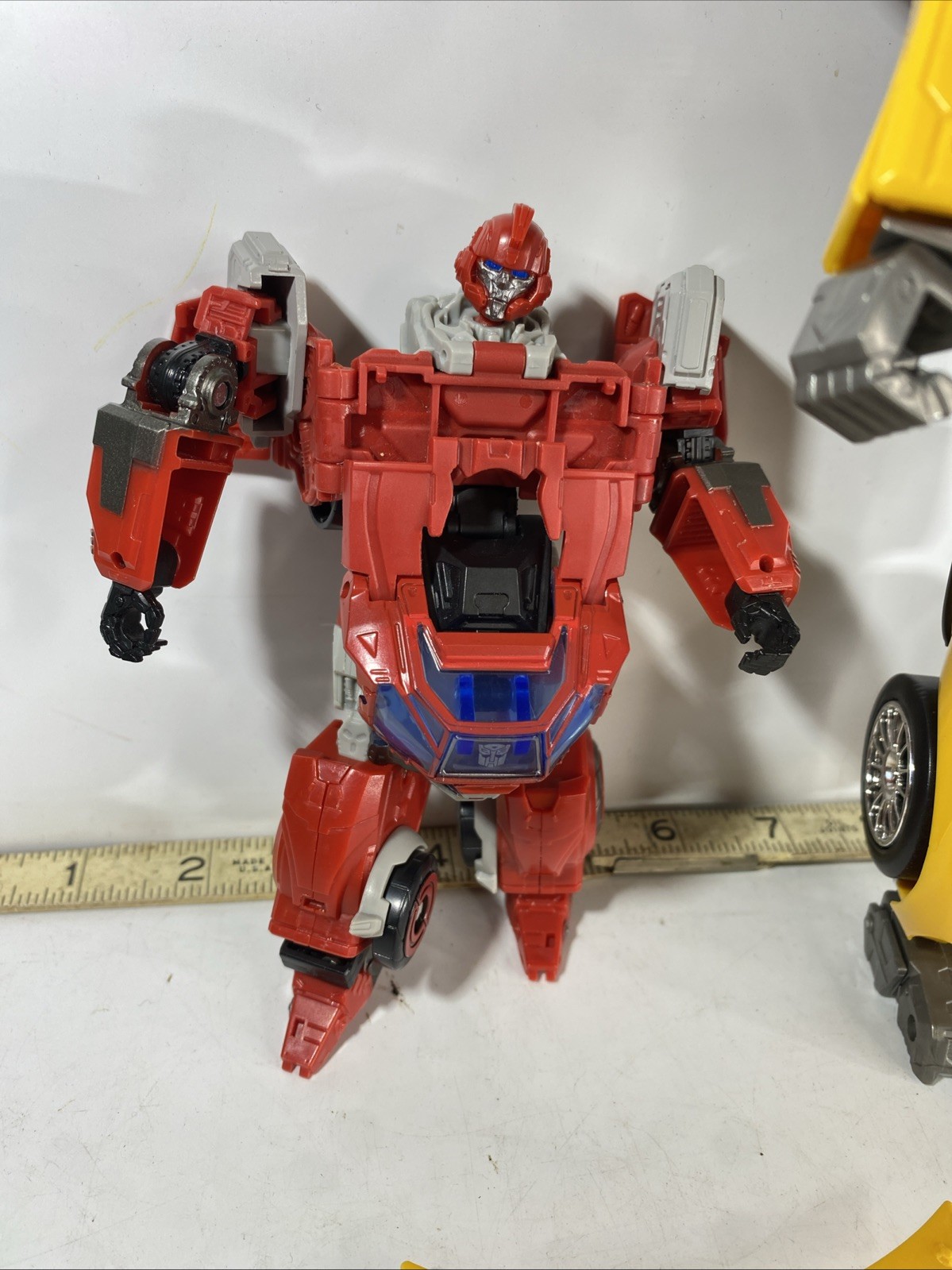 Transformers Robot Toy Lot Bulkhead Ironhide Yellow Corvette Autobots Figures
