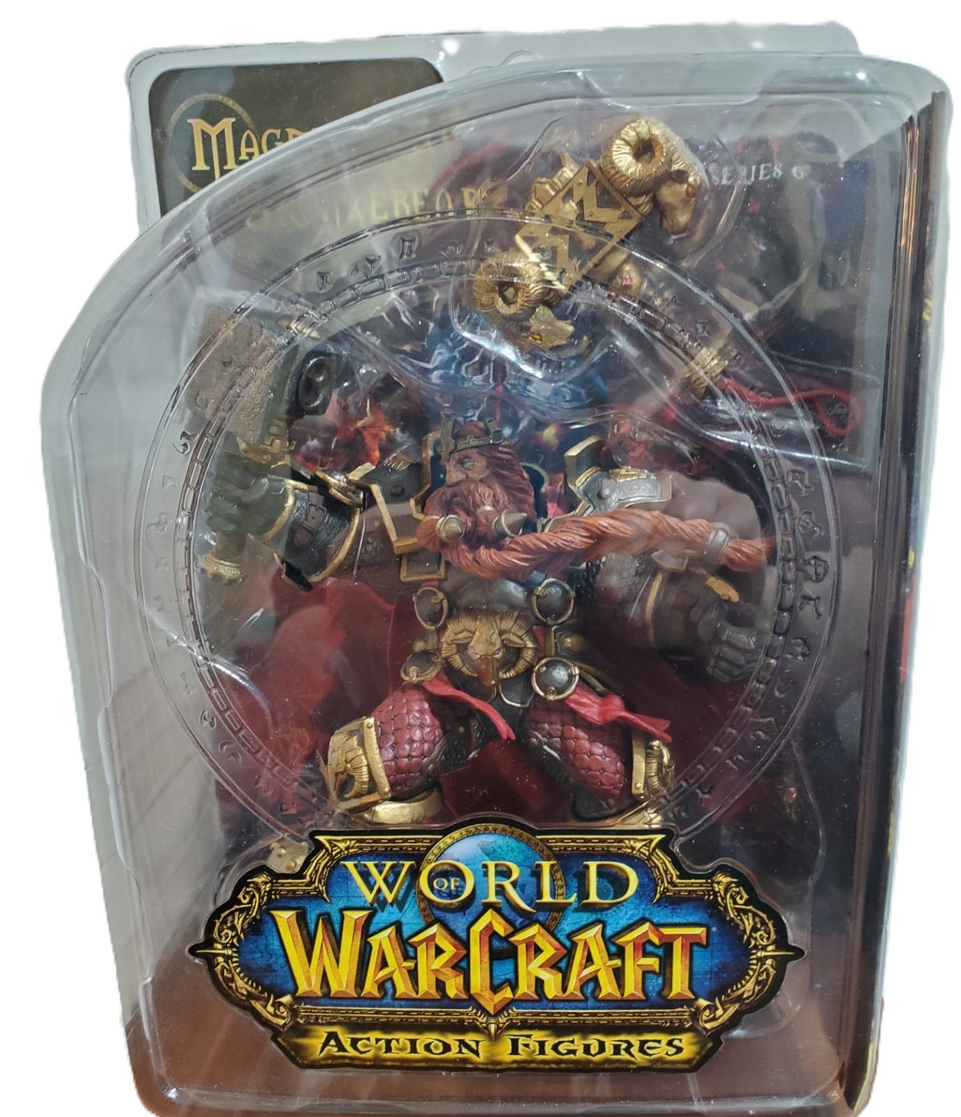 World of Warcraft Series 6 Magni Bronzebeard [Dwarven King] Action Figure NEW