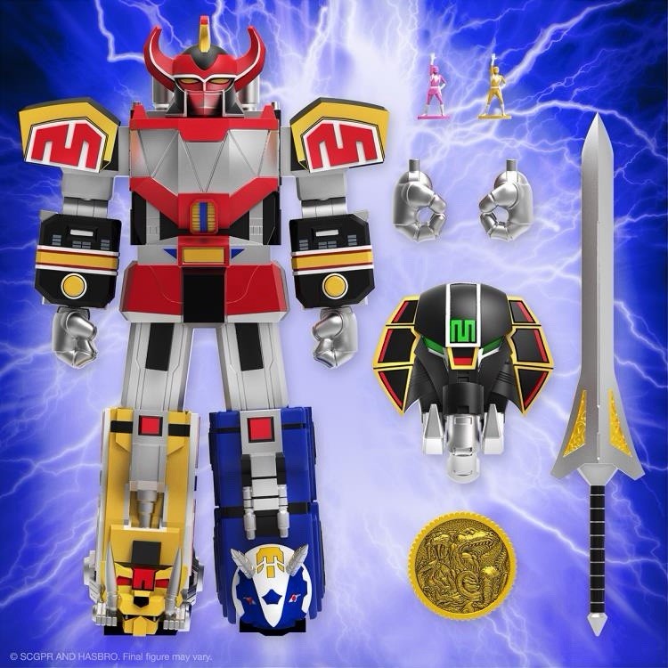 Super 7 Mighty Morphin Power Rangers ULTIMATES Dino MEGAZORD Mmpr ZORD