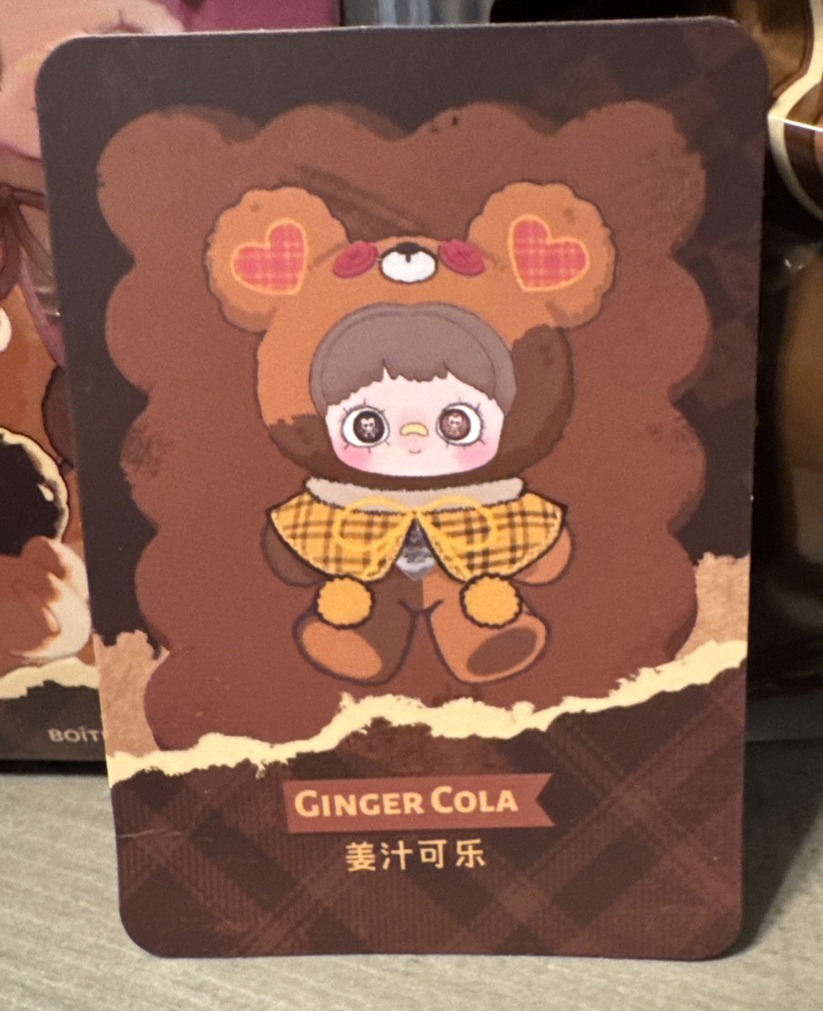 Maymei Tiny Bear Cookie Series Card Confirmed « Ginger Coca Cola » Sealed Bag