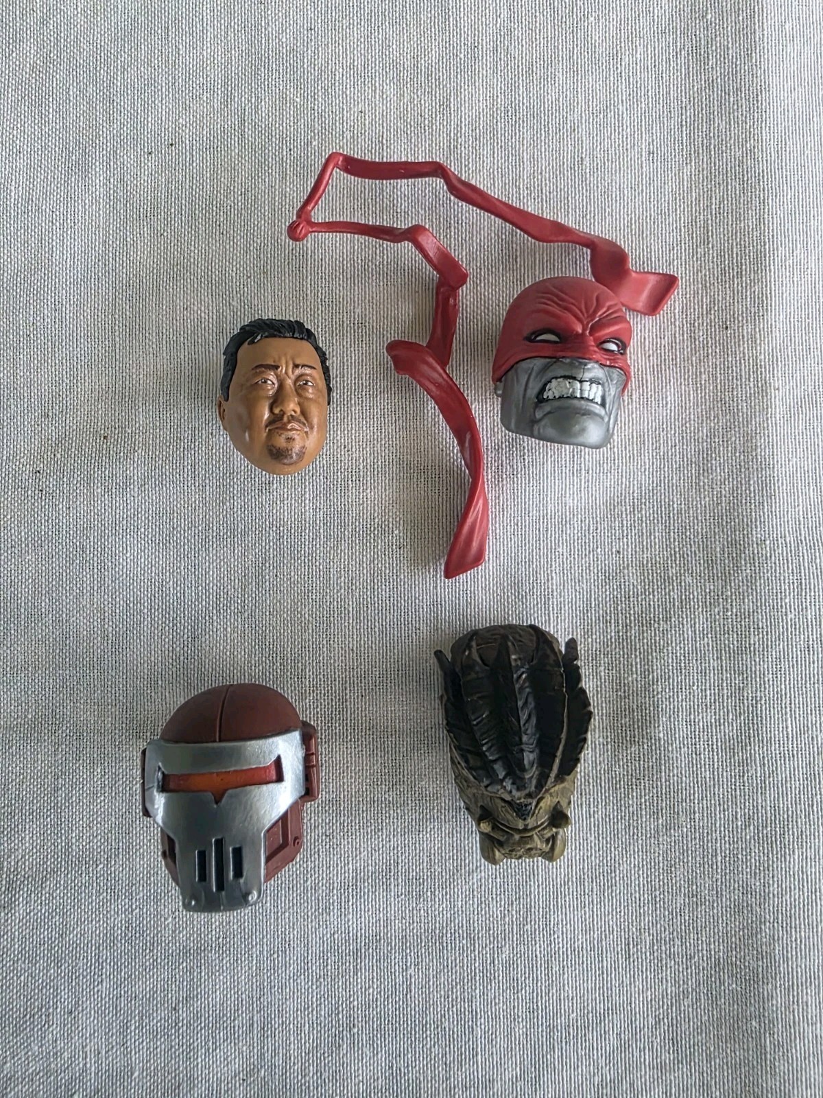 Marvel Legends Colossus Baf Head Crimson Dynamo Baf Head X-men Lot Of 4Heads🔥🔥