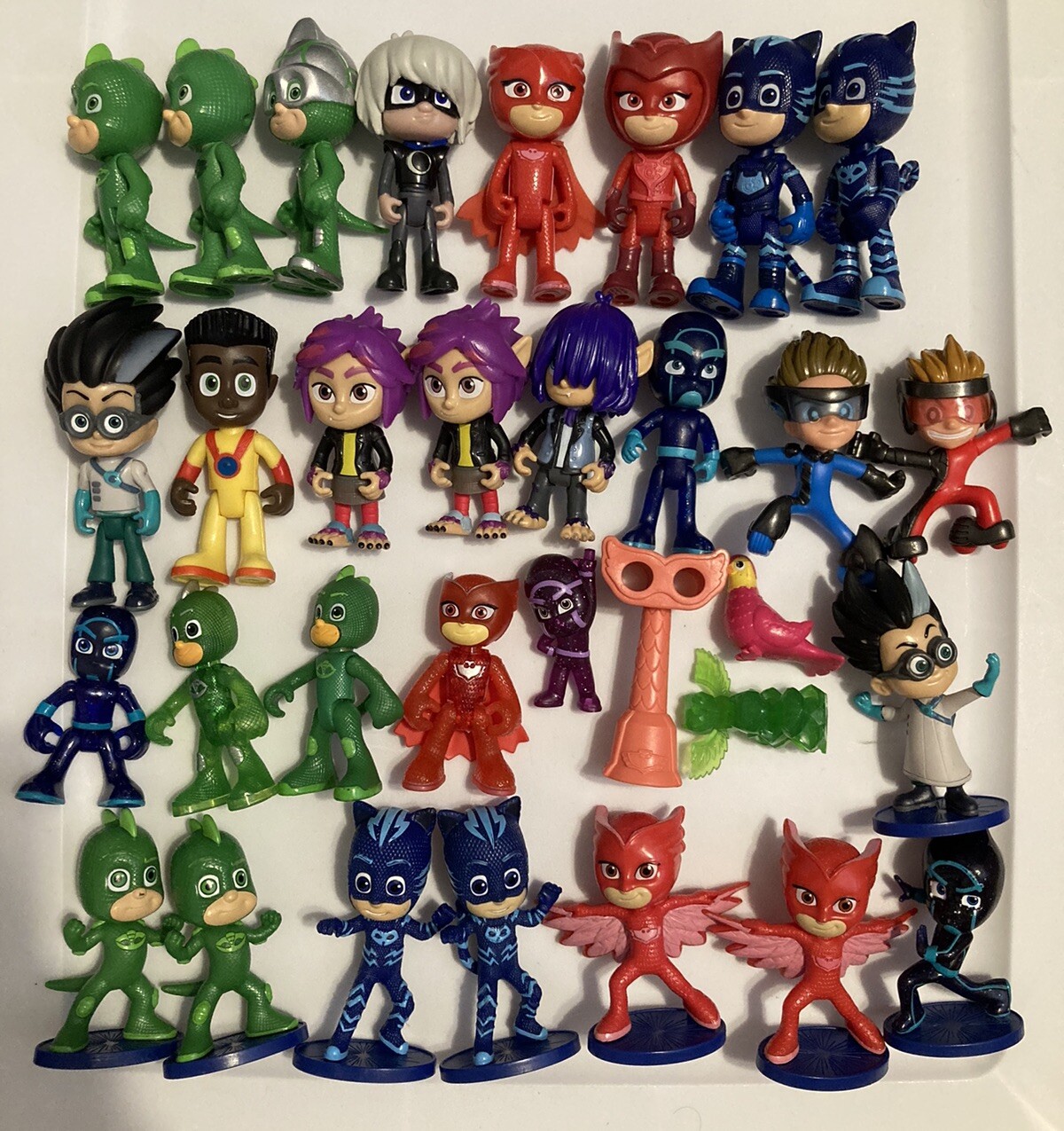 PJ Masks Figure Lot Of 30 Mostly Different Wolfie Cake Topper Totem Birdie