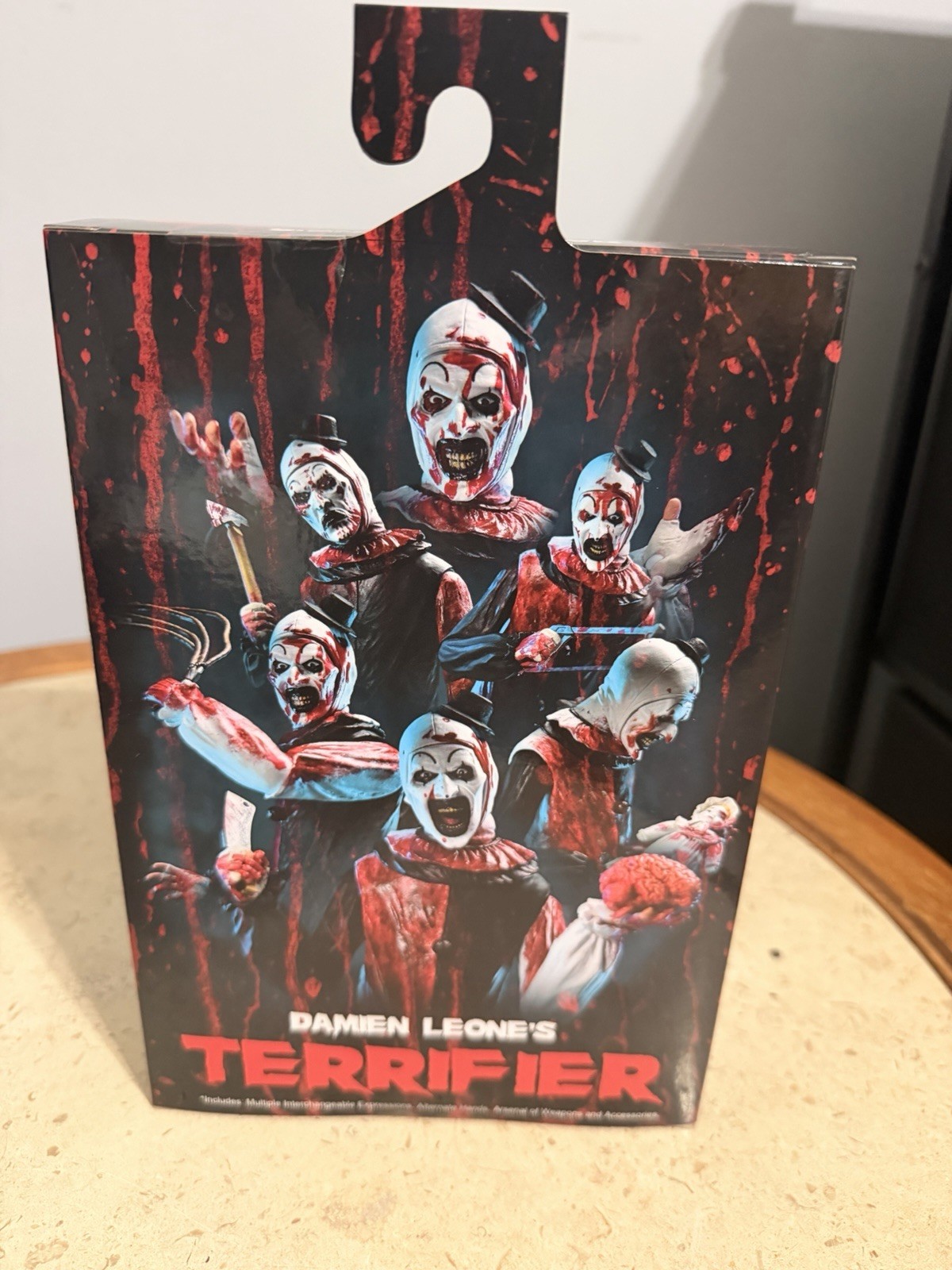 NECA Terrifier Art the Clown BLOOD SOAKED Action Figure New