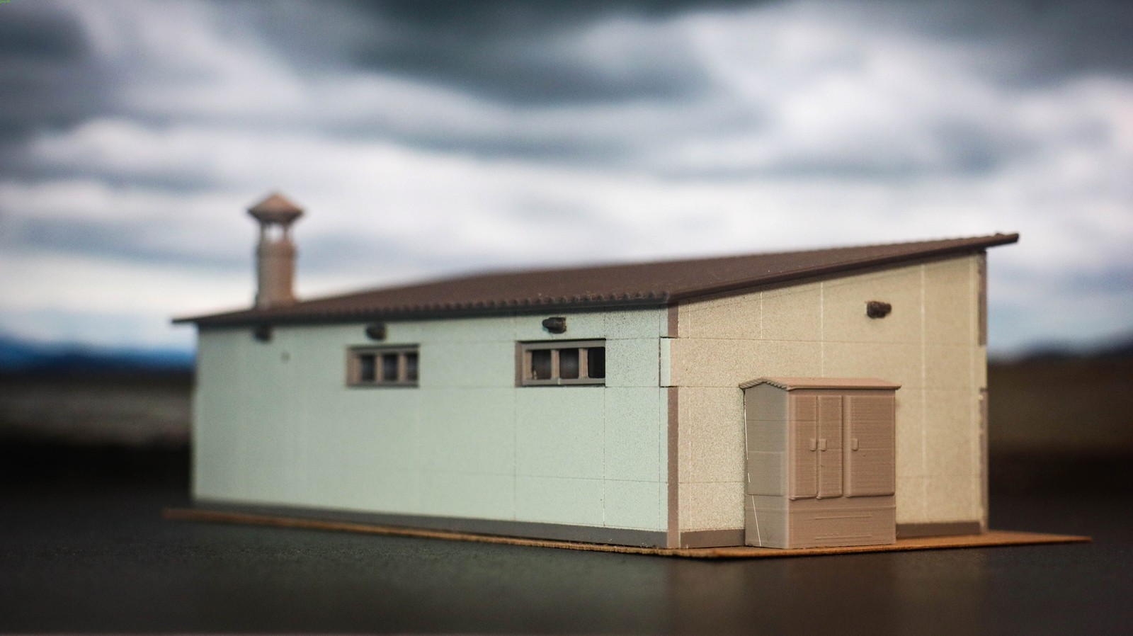 1:87 Realistic Equipment Room Model, Static Building Accessory for Train Layout
