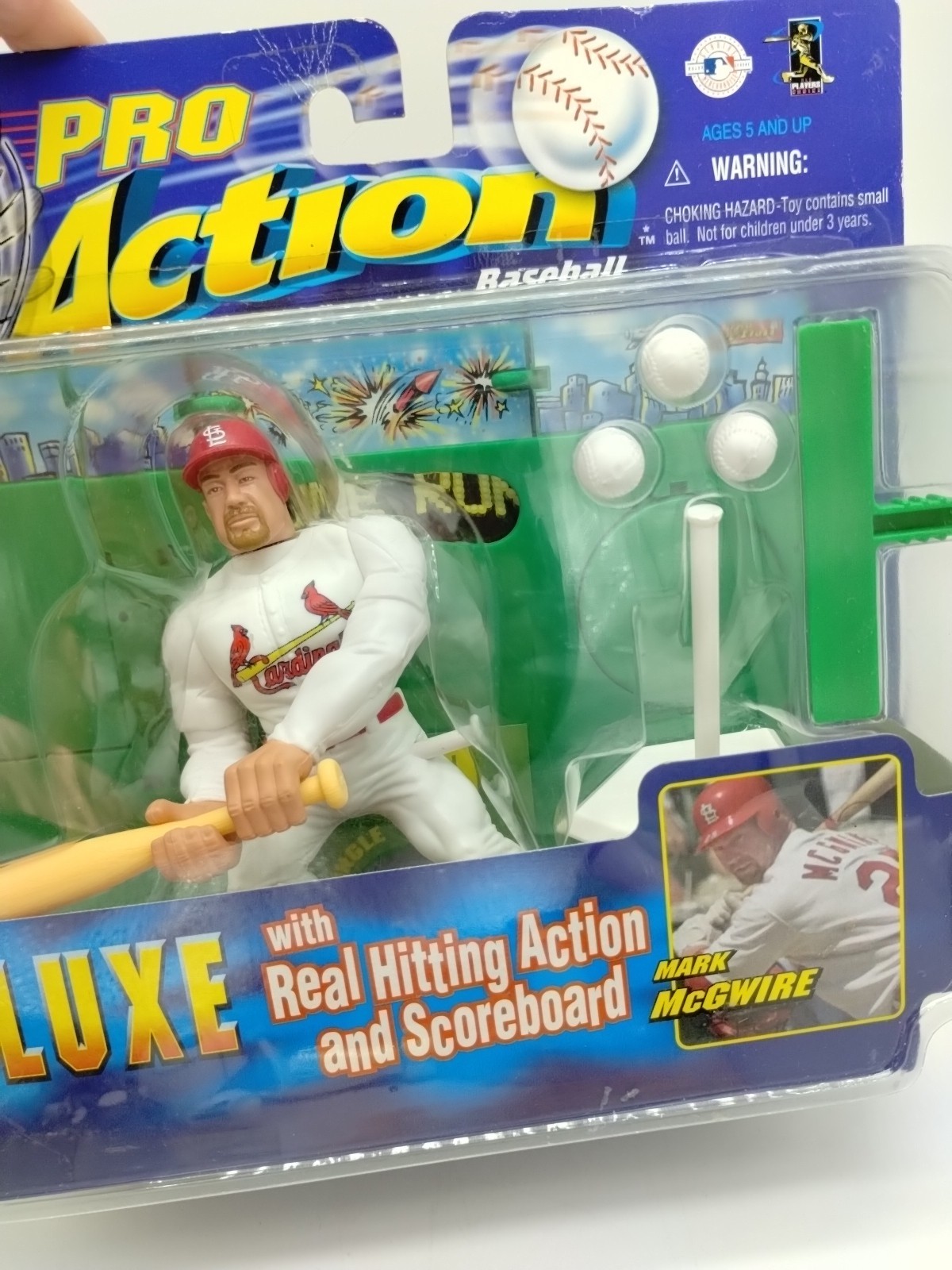 Starting Lineup Pro Action Baseball Mark McGwire Deluxe Toy Figure Box Vintage
