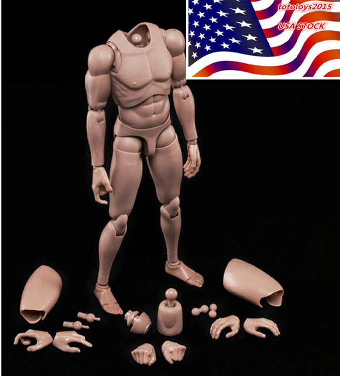 MX02-A 1/6 Movable Europe Skin Men&rsquo;s Body Figure Body Model Fit 12&Prime; Figure Head