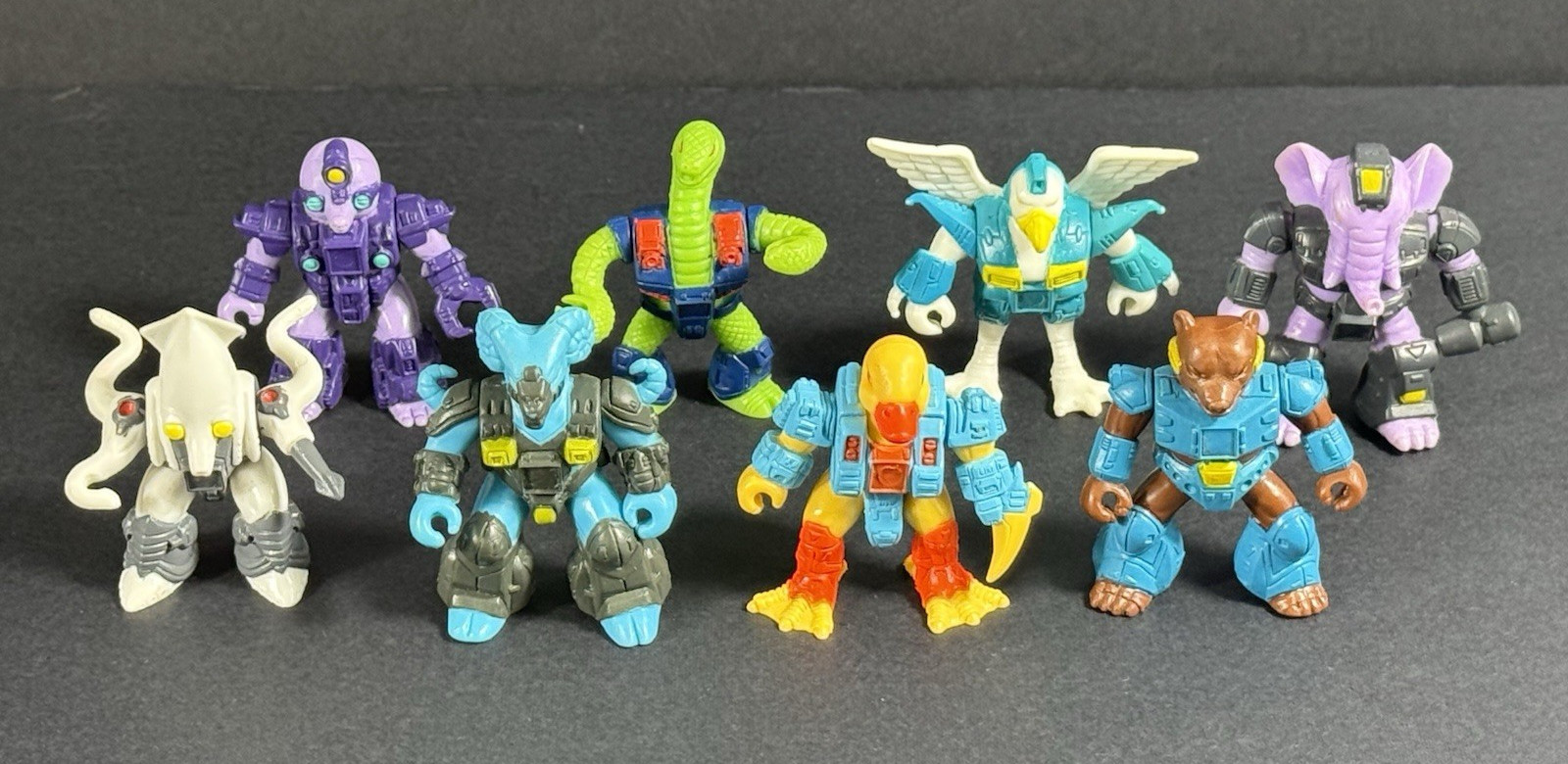 Vintage Battle Beast Lot of 8 Action Figures Hasbro Takara 1986-1987 No Rubs