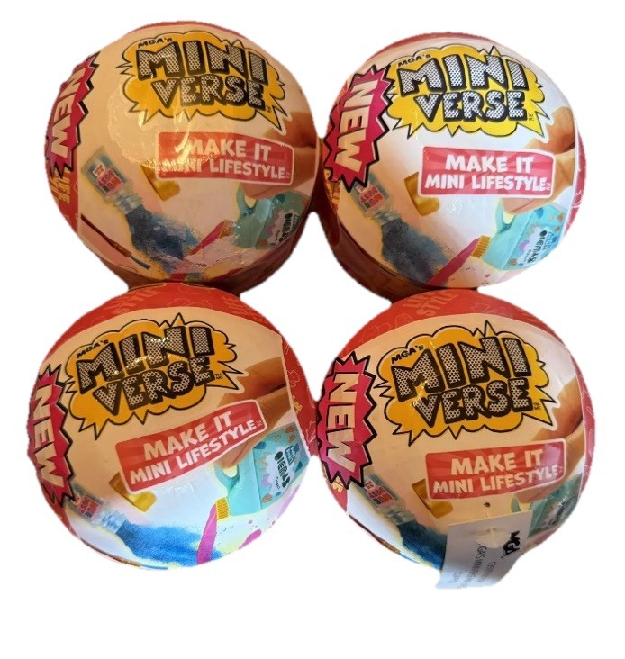 Lot Of 4 New MGA Mini Verse – Make It Mini Lifestyle – Home – Series 2