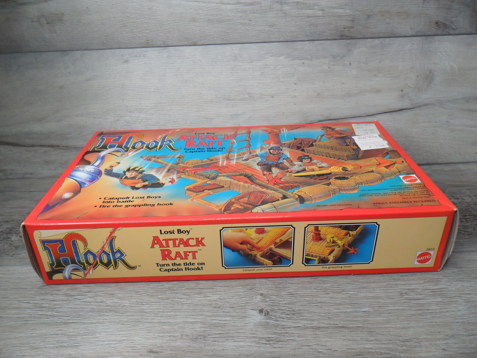 Hook ~ Lost Boy ATTACK RAFT 1991 Mattel 2833 New Sealed RARE Captain Hook