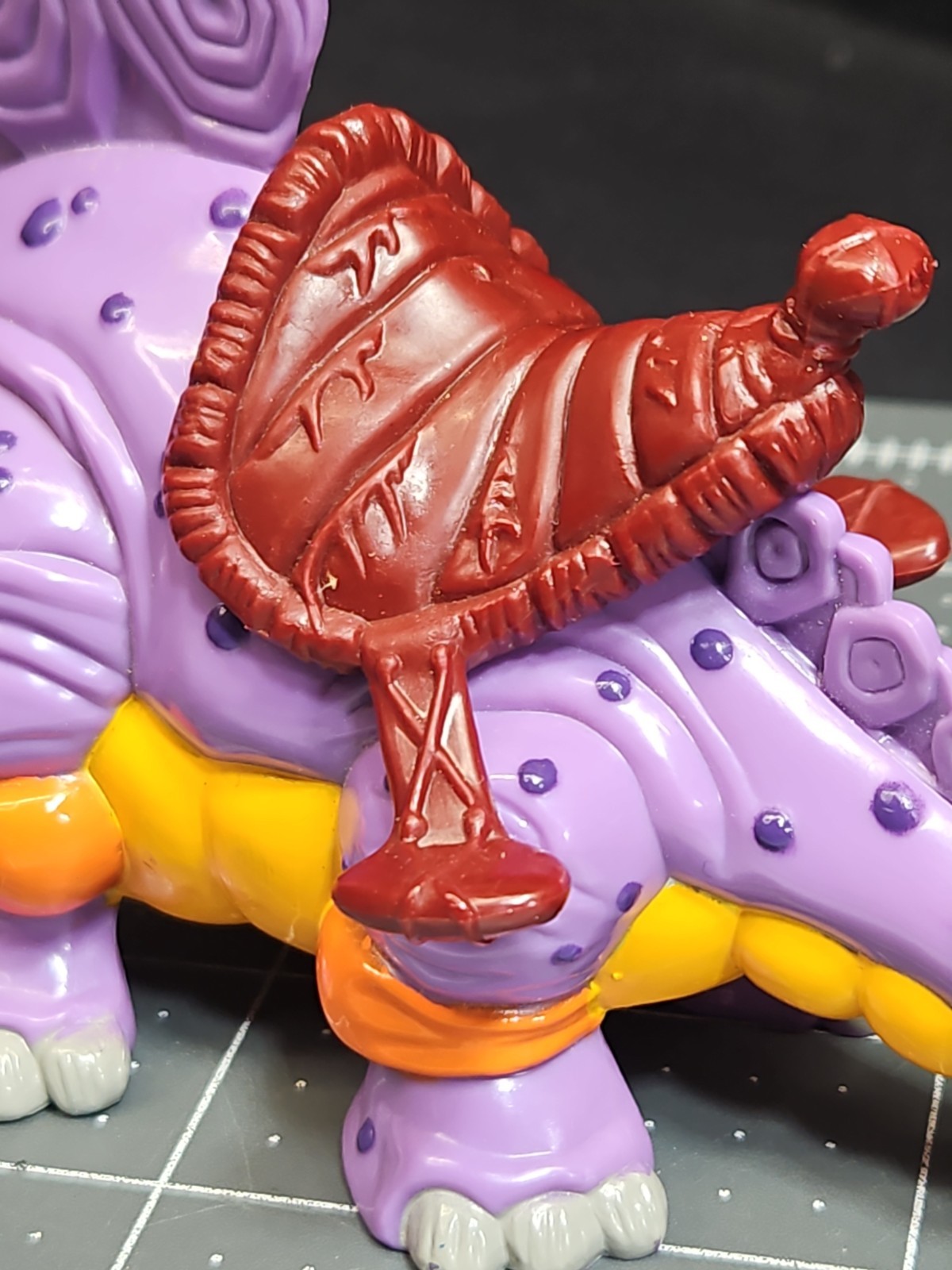TMNT Ninja Turtles Cave Turtle Mike & Silly Stegosaurus 1993 Near Complete GUC