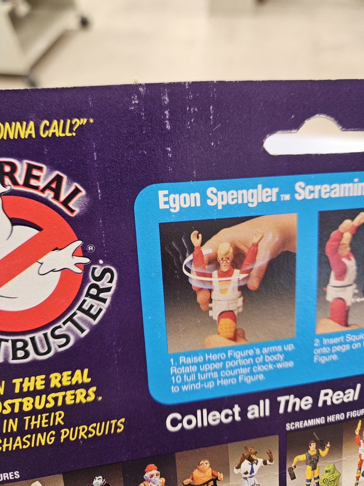 Kenner 1986 The Real Ghostbusters Screaming Heroes Egon Spengler And Ghost MOC