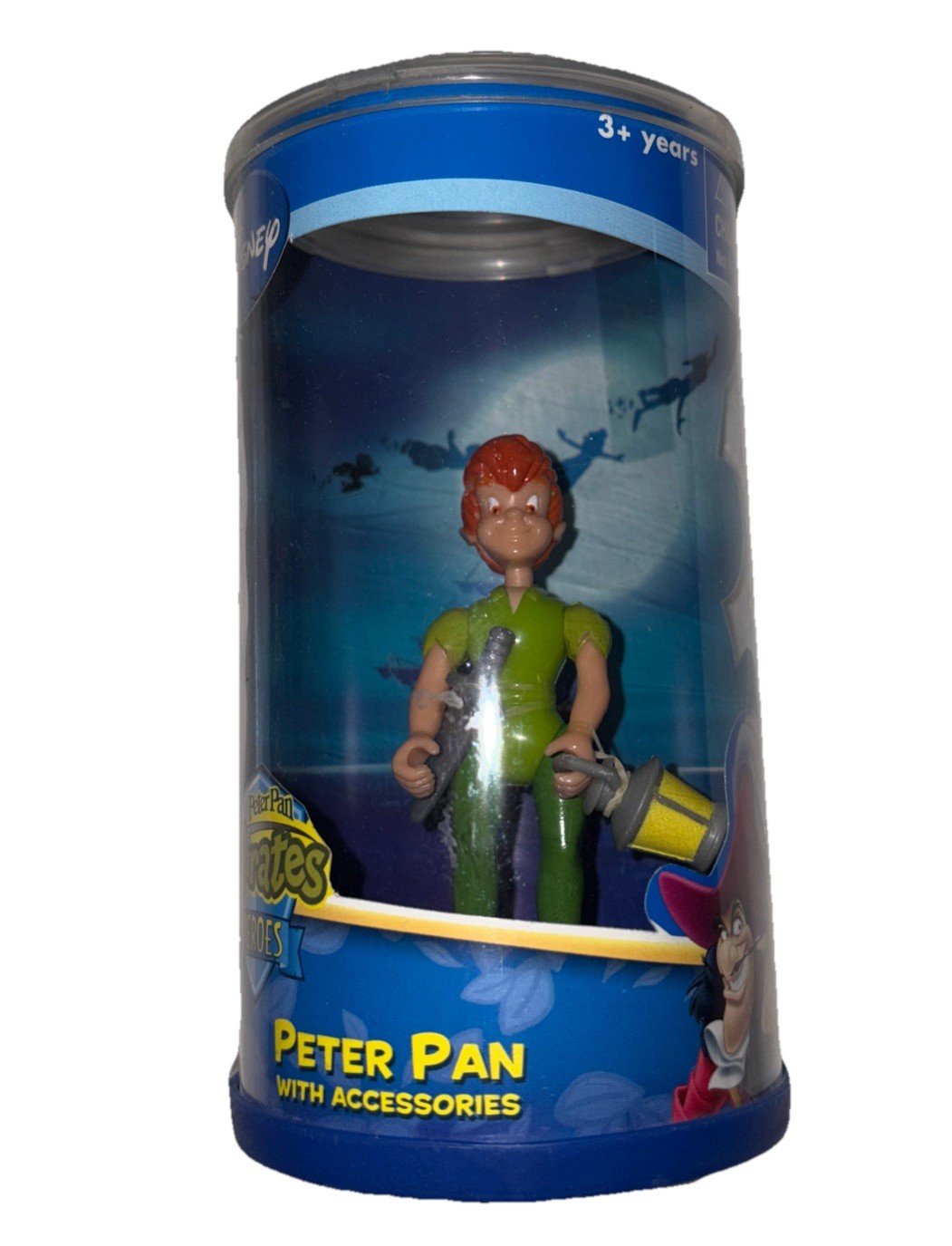 2006 Disney Pirates Heroes Peter Pan & Captain Hook Action Figures – New