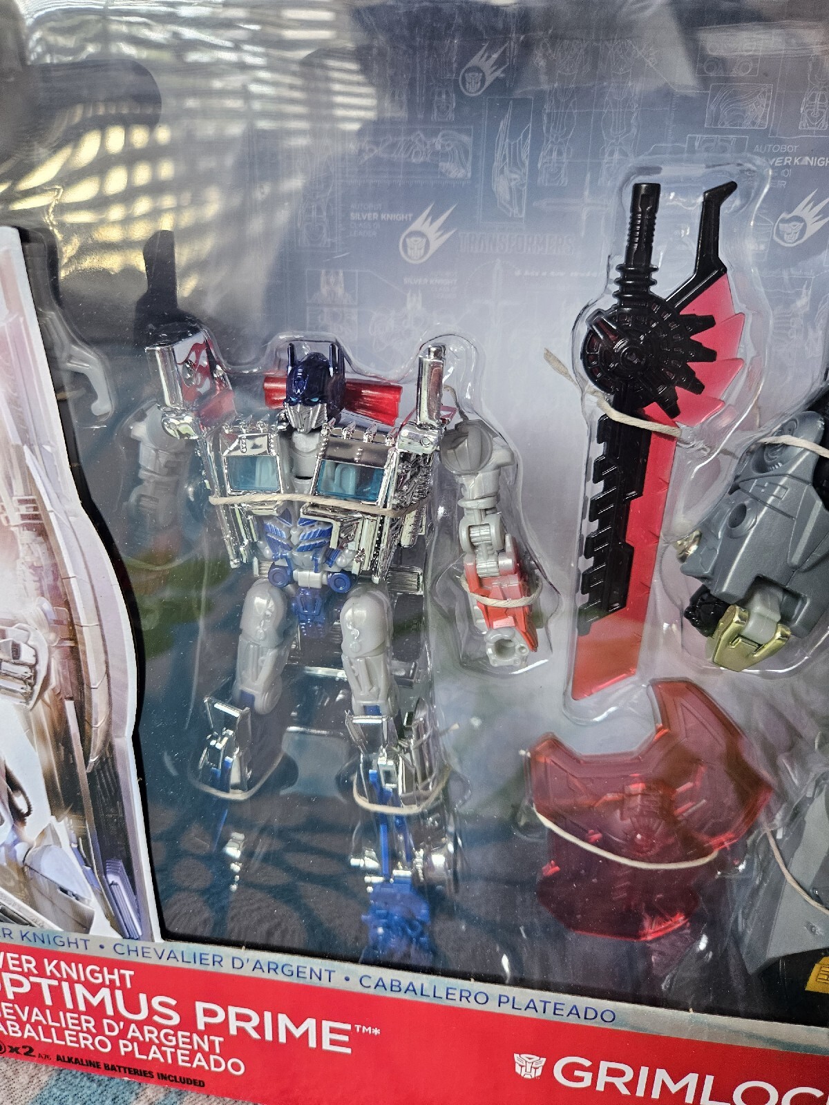 Transformers AOE Age Extinction Optimus Silver Knight Grimlock MISB 2014 Target