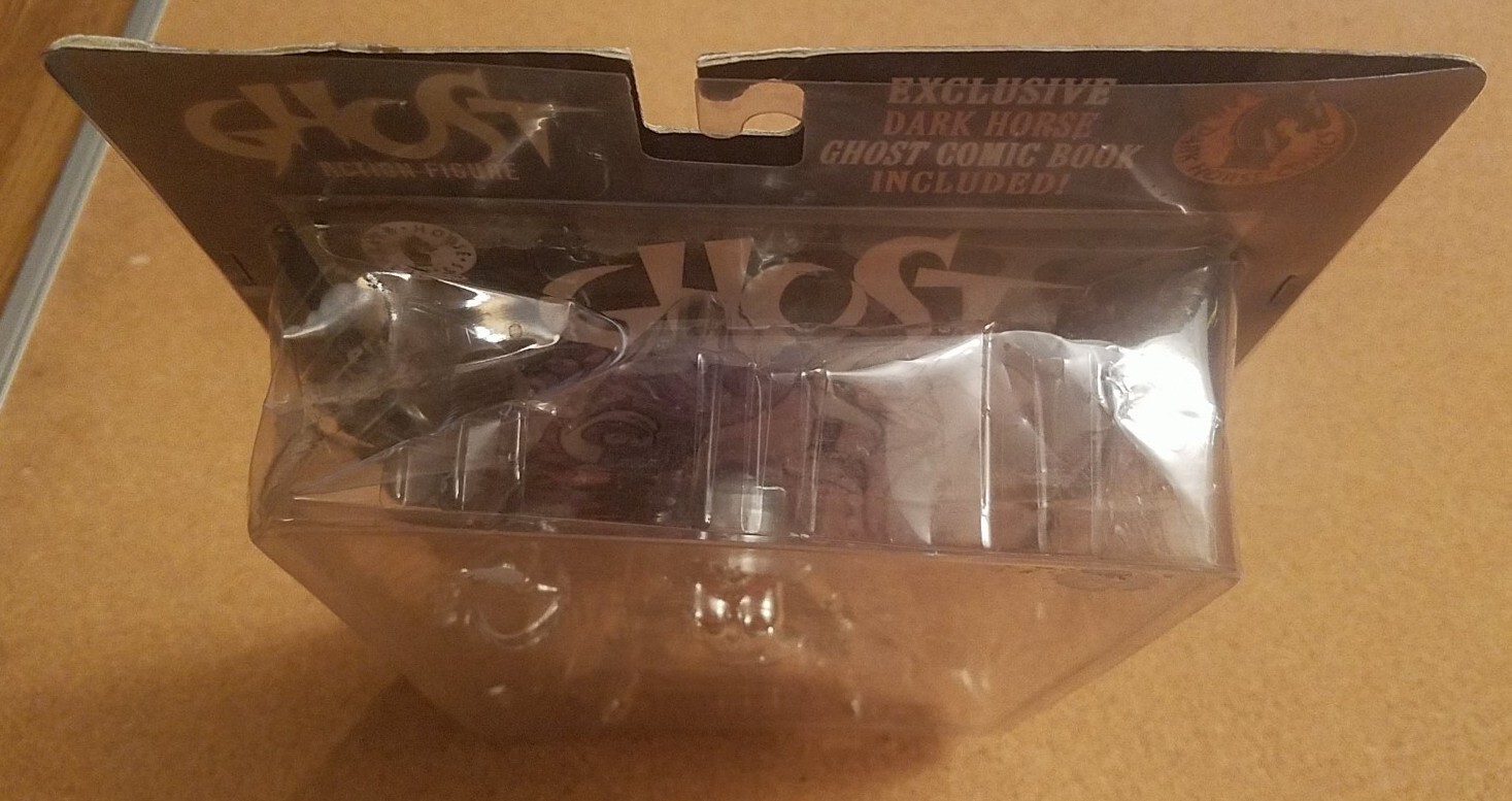 Dark Horse Comics Ghost Action Figure Chrome Version 1998 with Comic Book NIB