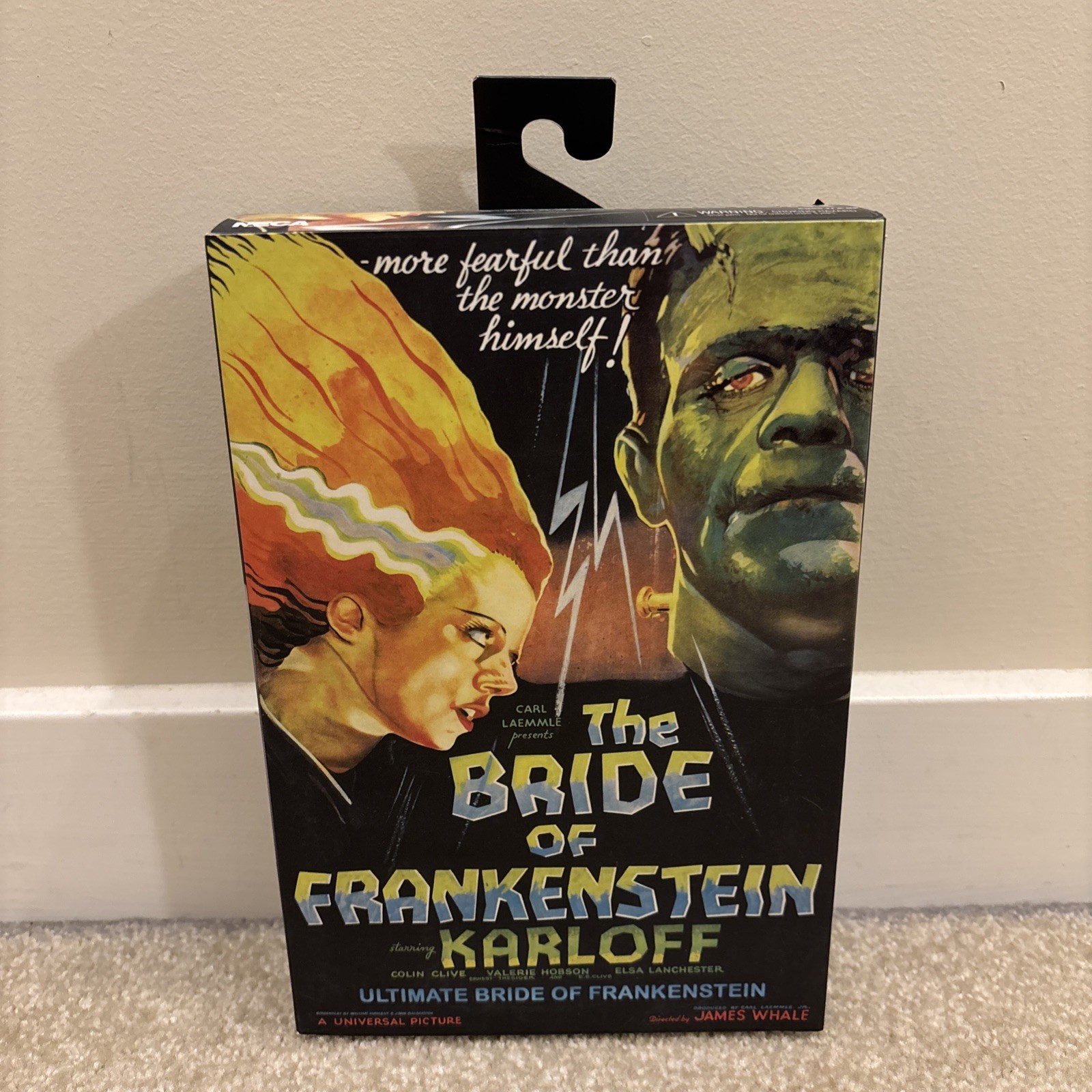 Universal Monsters Bride of Frankenstein 7&Prime; Toy Action Figure Karloff Neca Movie