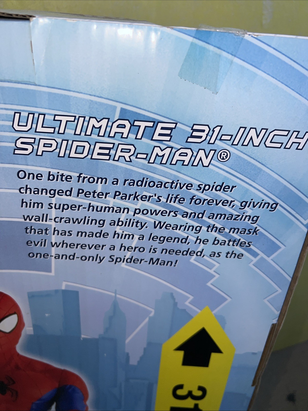 Marvel Spiderman Ultimate 31&Prime; Inch Action Figure Poseable Large Huge 2013 Hasbro