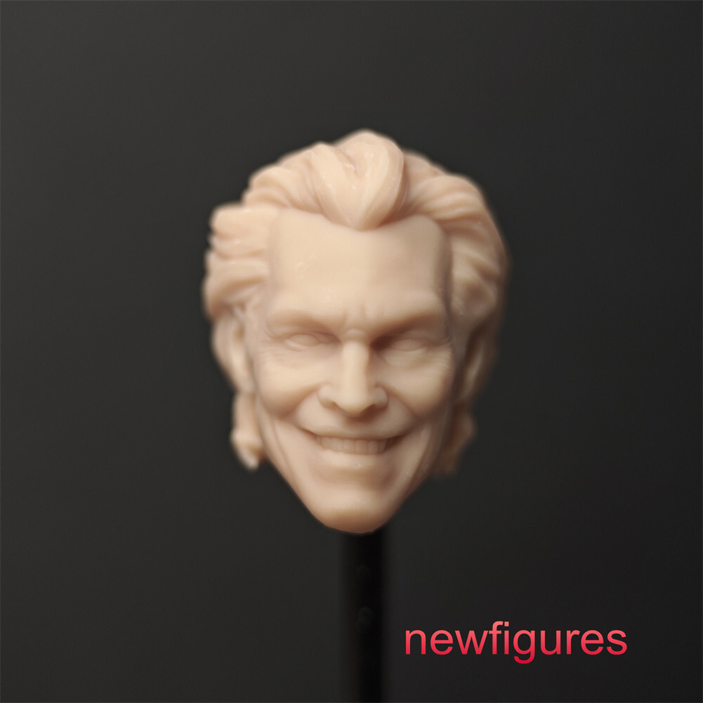1/12 1/18 1/6 Comics Joker Clown Head Sculpt Fit 6&Prime; 3.75&Prime; 2.5&Prime; Male Figure Body