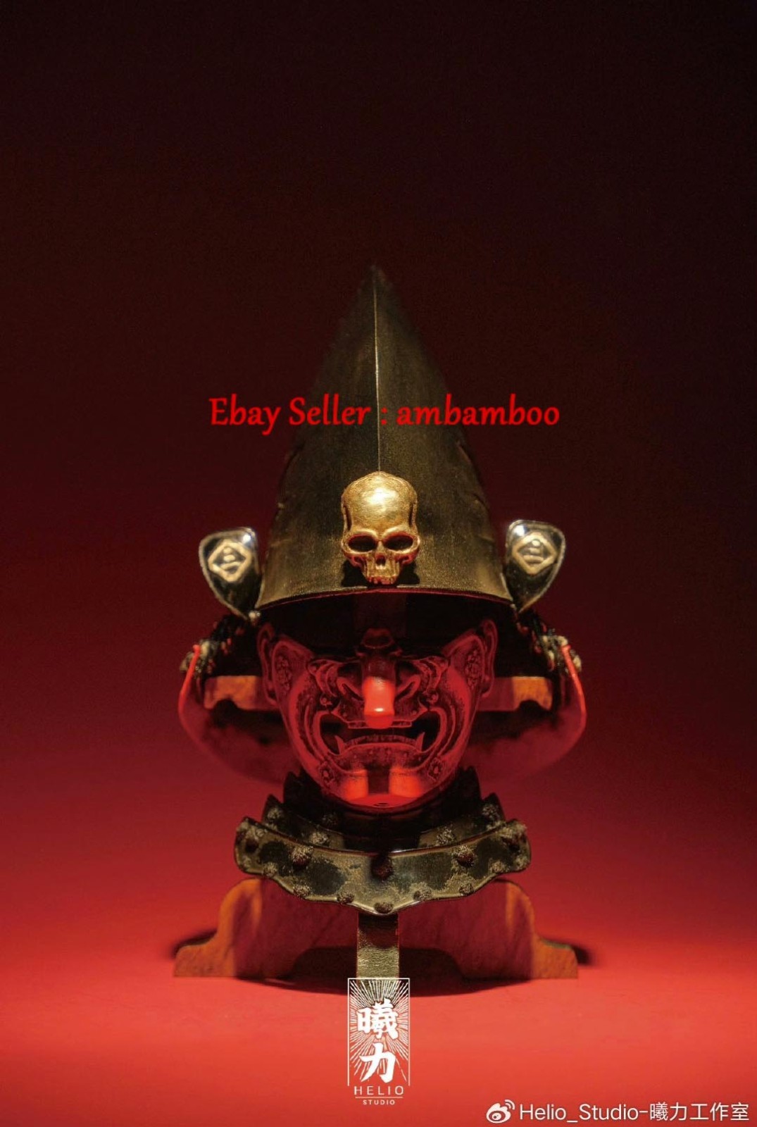Helio Studio 1/6 Samurai Helmet Sarugami Kabuto Japanese Armor Collect Rare Toys