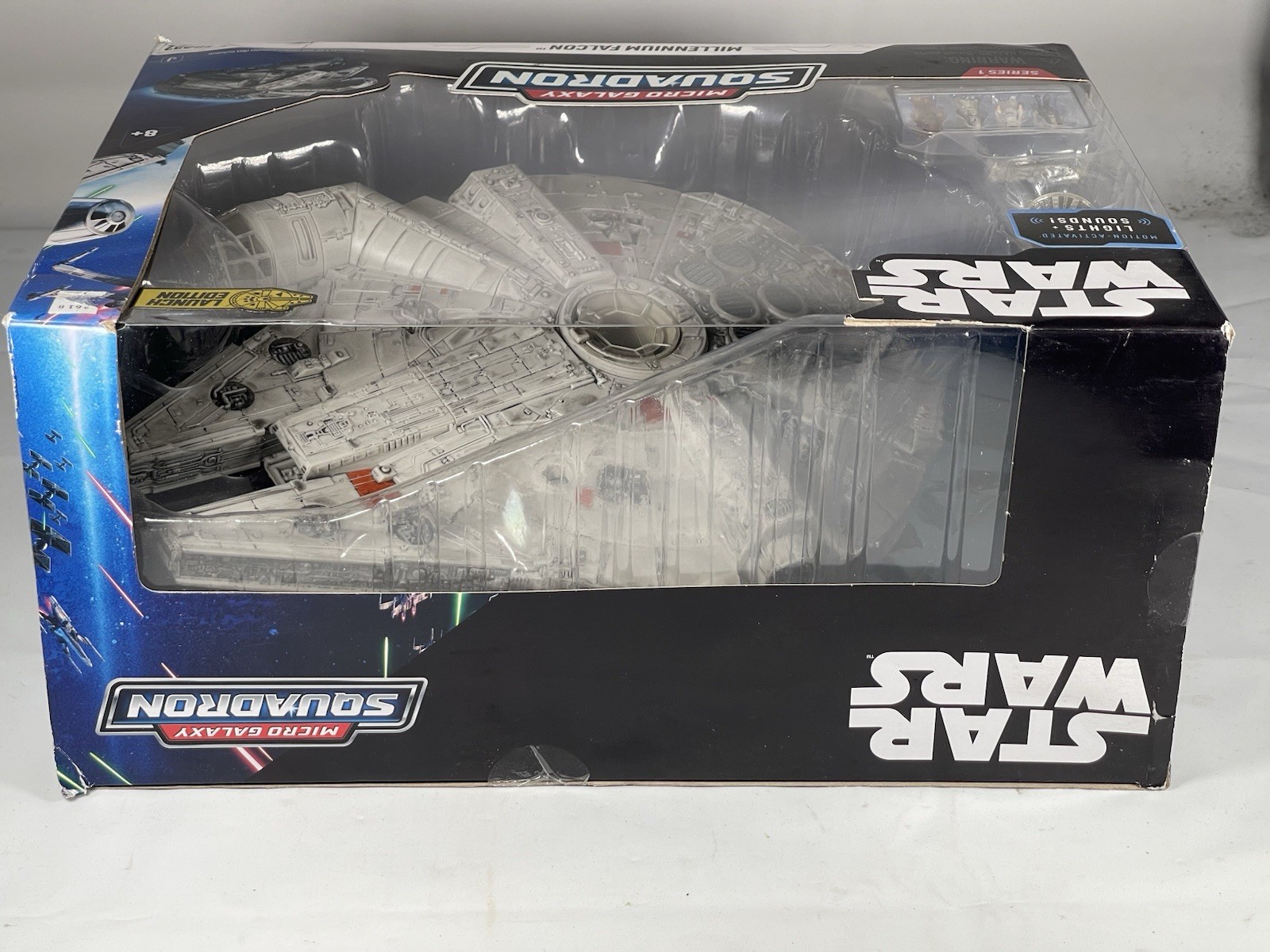 Star Wars Micro Galaxy Squadron Assault Class Millenium Falcon 1 in Action