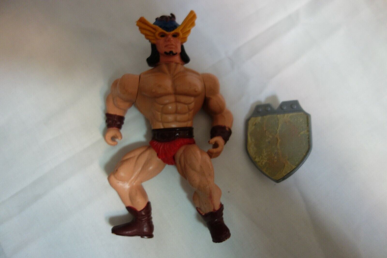 Vintage Galaxy Fighters Warriors Sun Hawk Action Figure with Shield Sewco 1987