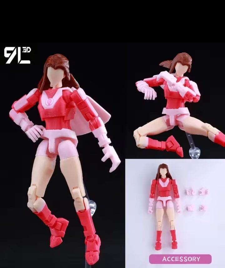9L 3D Printed Superheroes Invincible 2.0 Anime Multi-Jointed Action Figure Toy